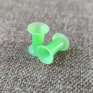 3/$30 ✨ 4mm (6g) Nuclear Green Silicone Tunnels